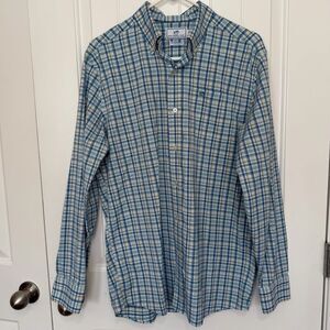Southern Tide Intercoastal Plaid Button Down Shirt Men’s Medium Long Sleeve